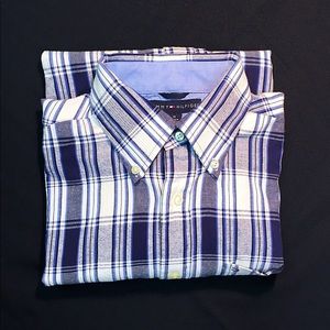 Tommy Hilfiger Medium Short Sleeve Plaid Shirt